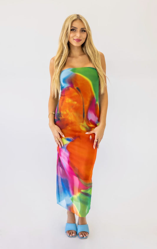 Kaleidoscope midi dress