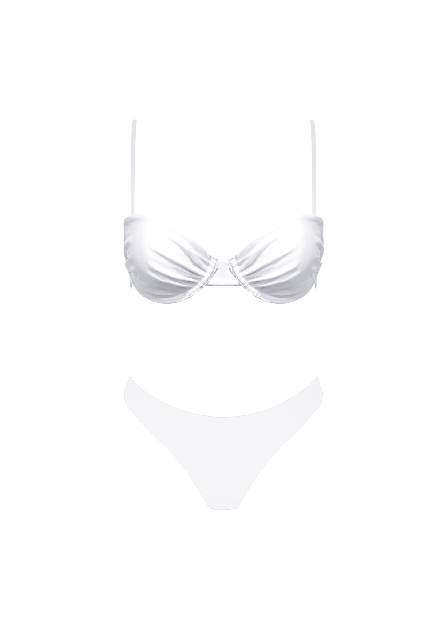 Back To Basics White Bikini Top